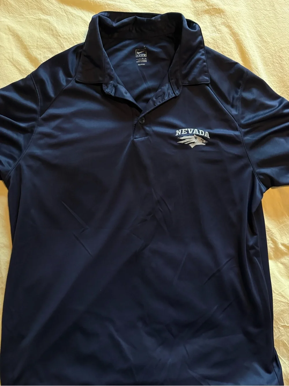 Nike Navy Nevada Embroidered Performance Polo